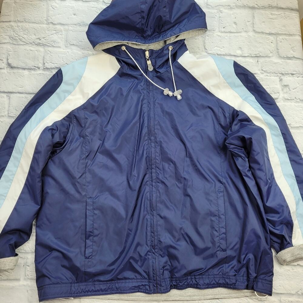 Weather Tamer Reversible Retro Navy Jacket size Large